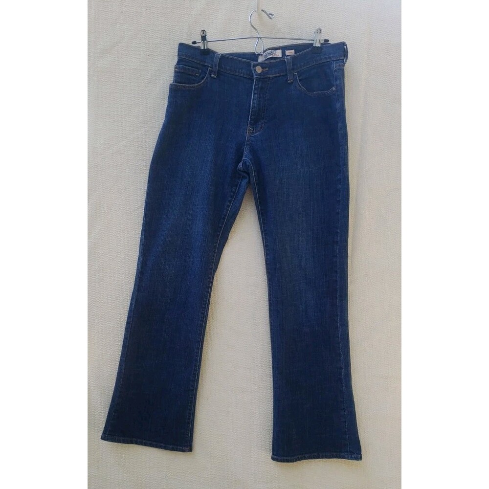 Old Navy Women's Blue Below The Waist Bootcut Jeans Size 8 Regular Stretch Denim